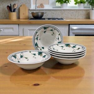 Vintage Keltcraft by Noritake Ivy Lane Soup Cereal Bowls Ireland Set Of 6